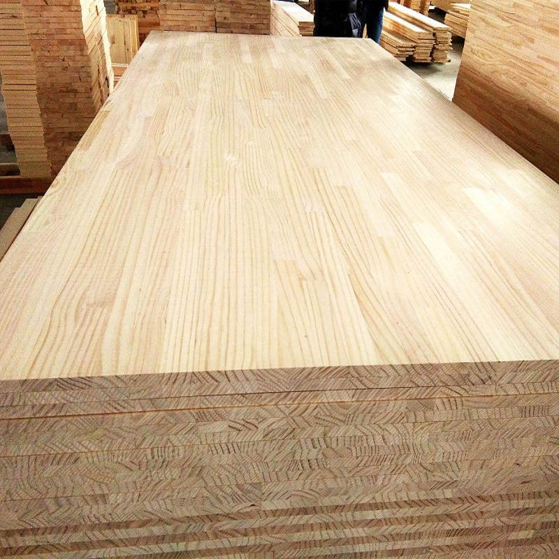 UV Coating Poplar Board Solid Wood Poplar Edge Glue Board High Gloss E0 Solid Wood Board