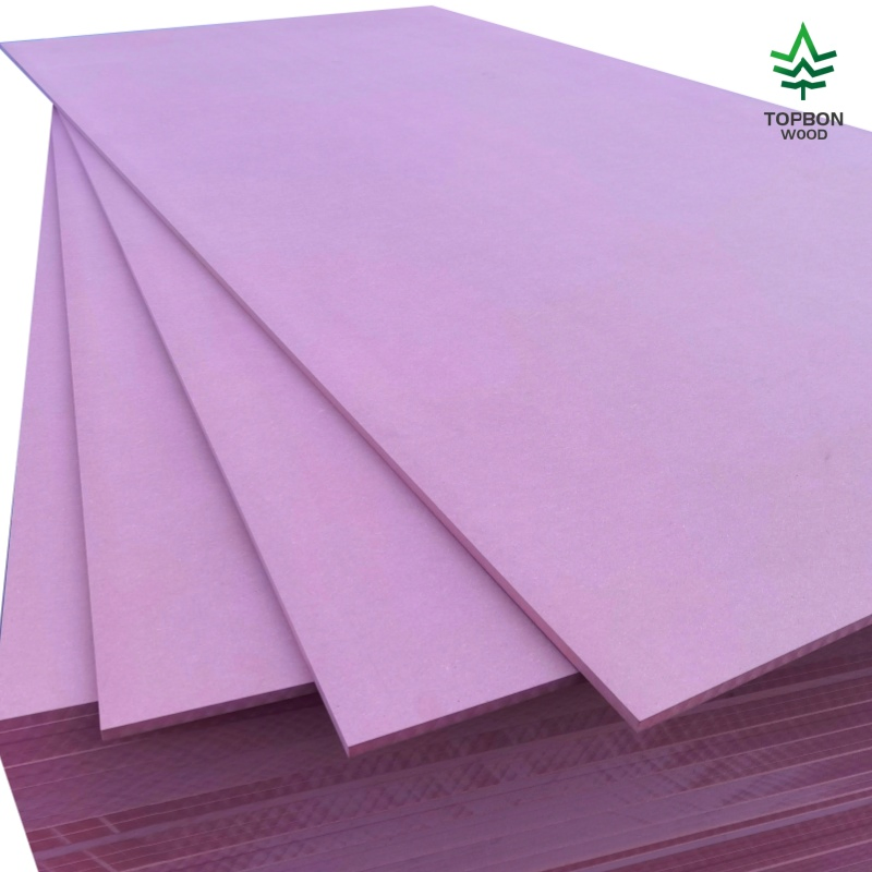 Red Color MDF 2.0mm 18mm 25mm Board Fire Rated Retardant Wooden Density Board MDF