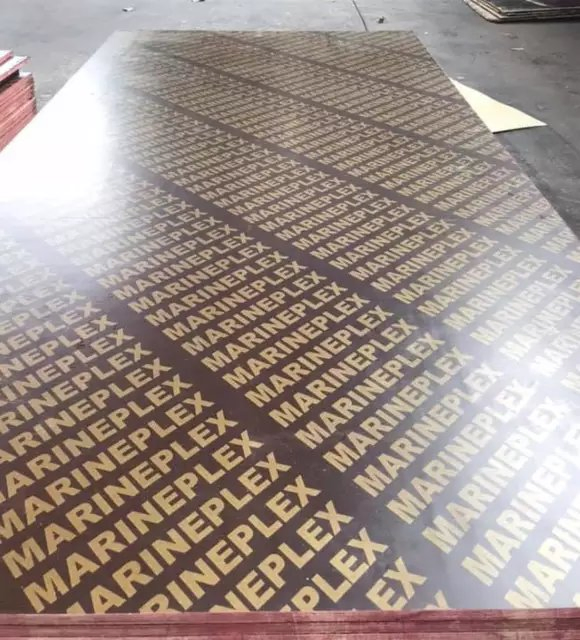 18mm Marine Plywood Board Hardwood Film Faced Concrete Formwork Panel Plywood for America