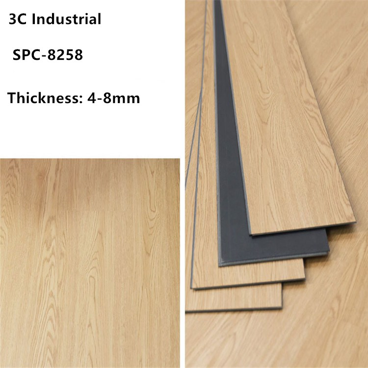 Waterproof 5mm Wooden Texture Click Rigid Core Vinyl Plank Spc Plastic Flooring