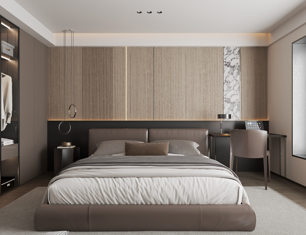 Carbon Crystal Panel Bamboo Charcoal Fiber Integrated Wall Panel Brushed Metal Background Wall