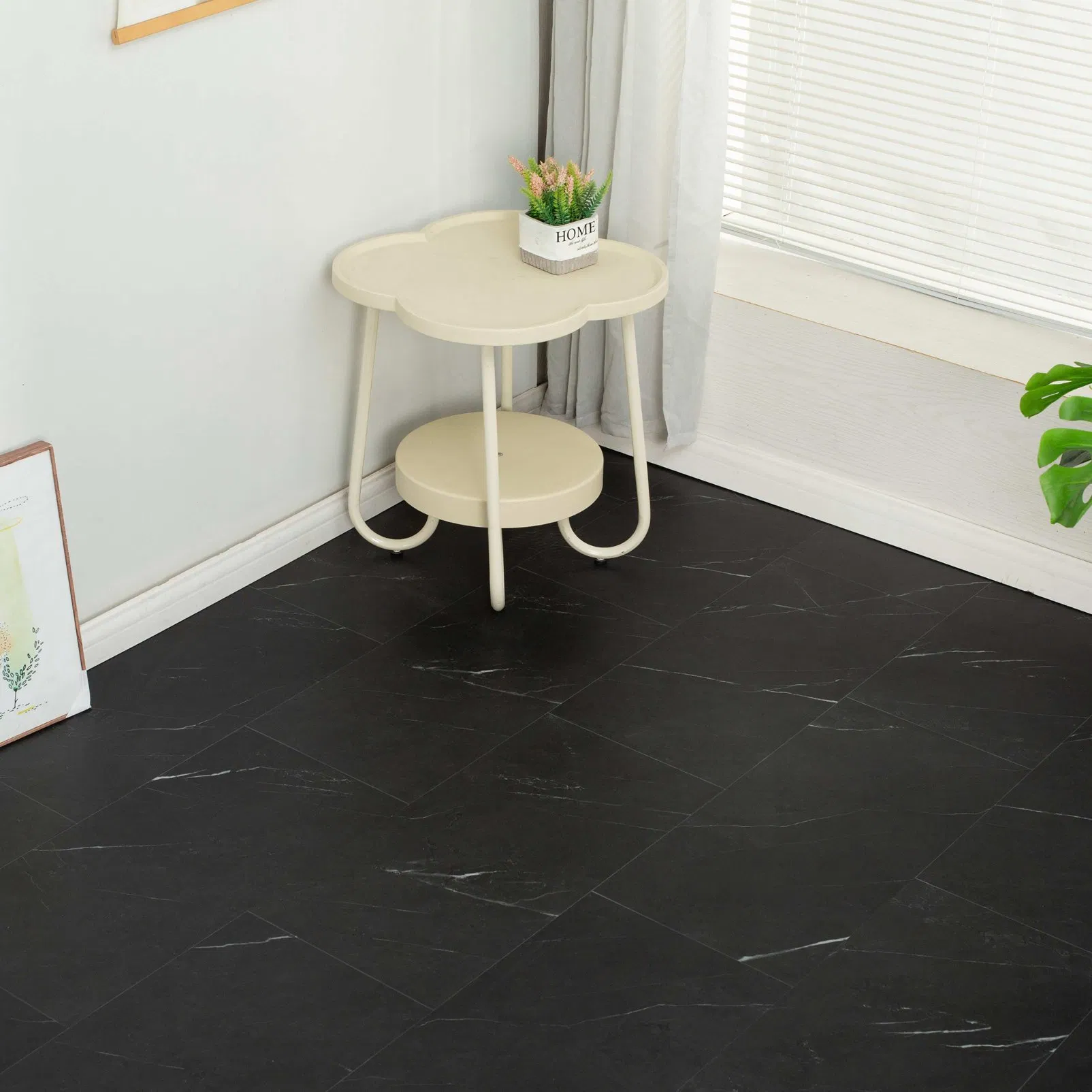 6mm Stone-Patterned Slip-Resistant Waterproof Spc Flooring for Office Building Bedroom Use Floor