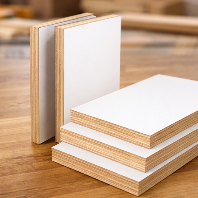 High Density 18mm Double-Sided Laminated 1220X2440mm Wardrobe Melamine Faced Plywood Board