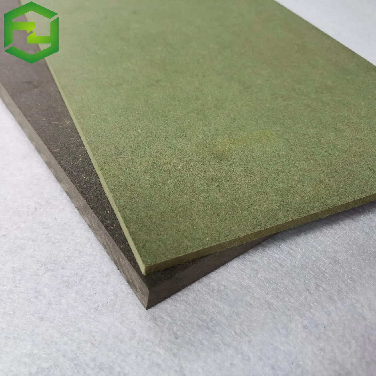 Factory Green MDF Melamine Laminated Faced Double Side White Melamine MDF Board