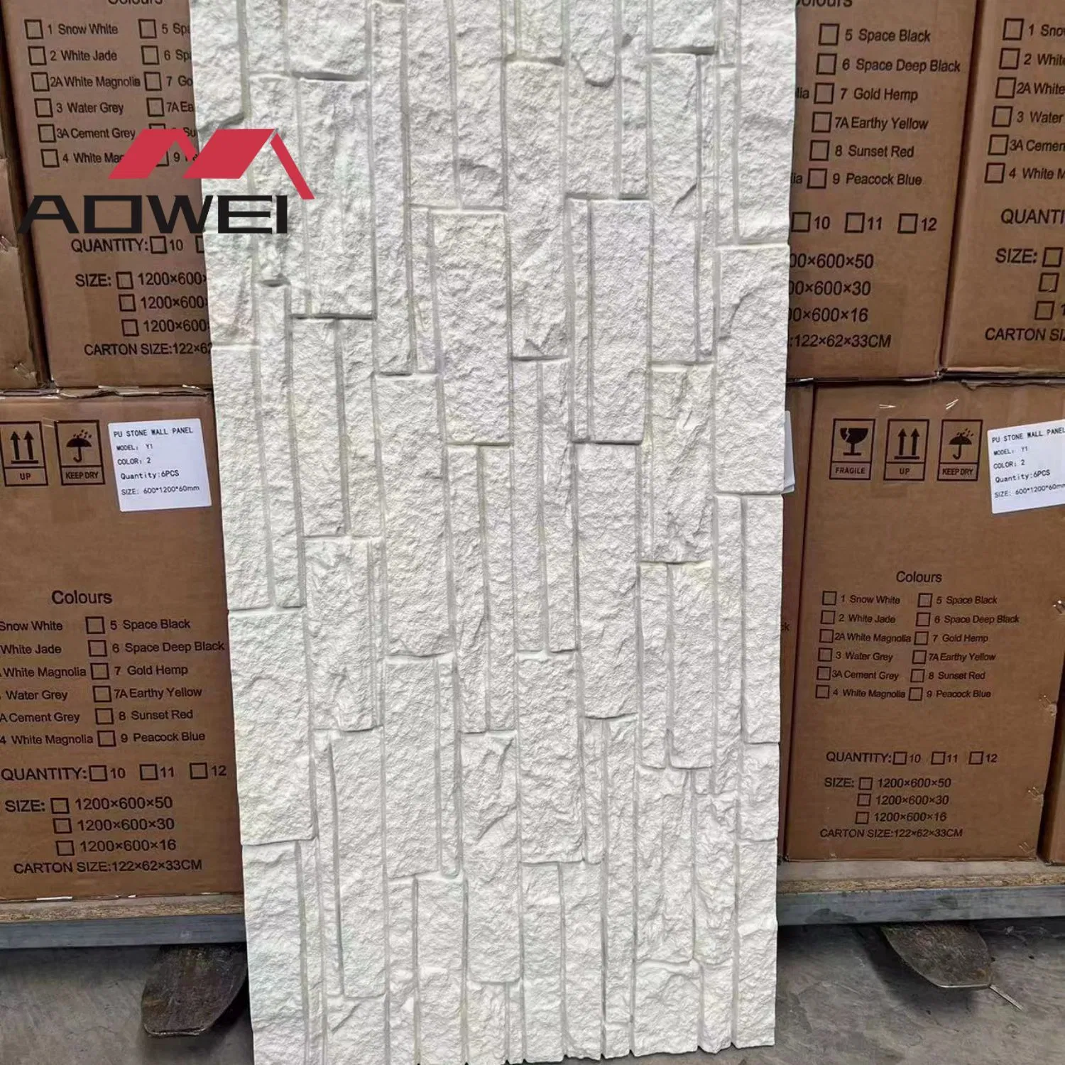 Panel Stone PU Faux Stone Panel Wall Cladding Decorative Lightweight Exterior