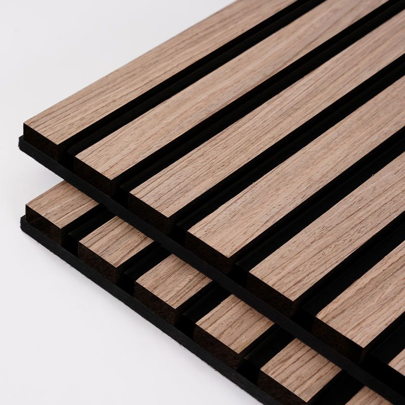 Slat Wood Panel MDF Composited Acoustic Wall Deco Panel Linear Timber