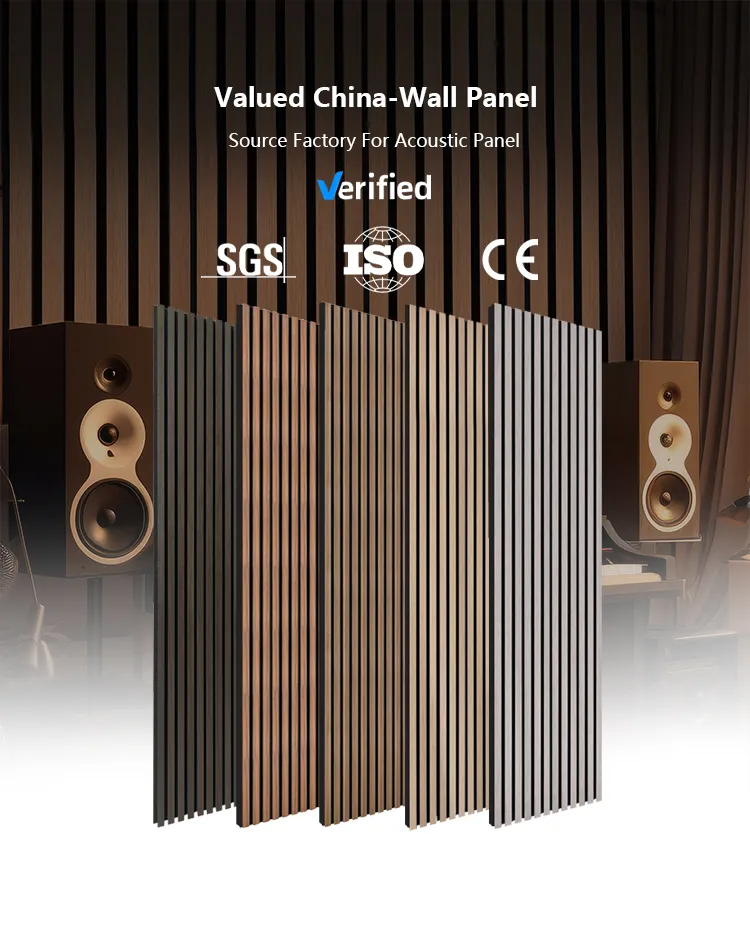 Elegant Wooden Slat Acoustic Panels