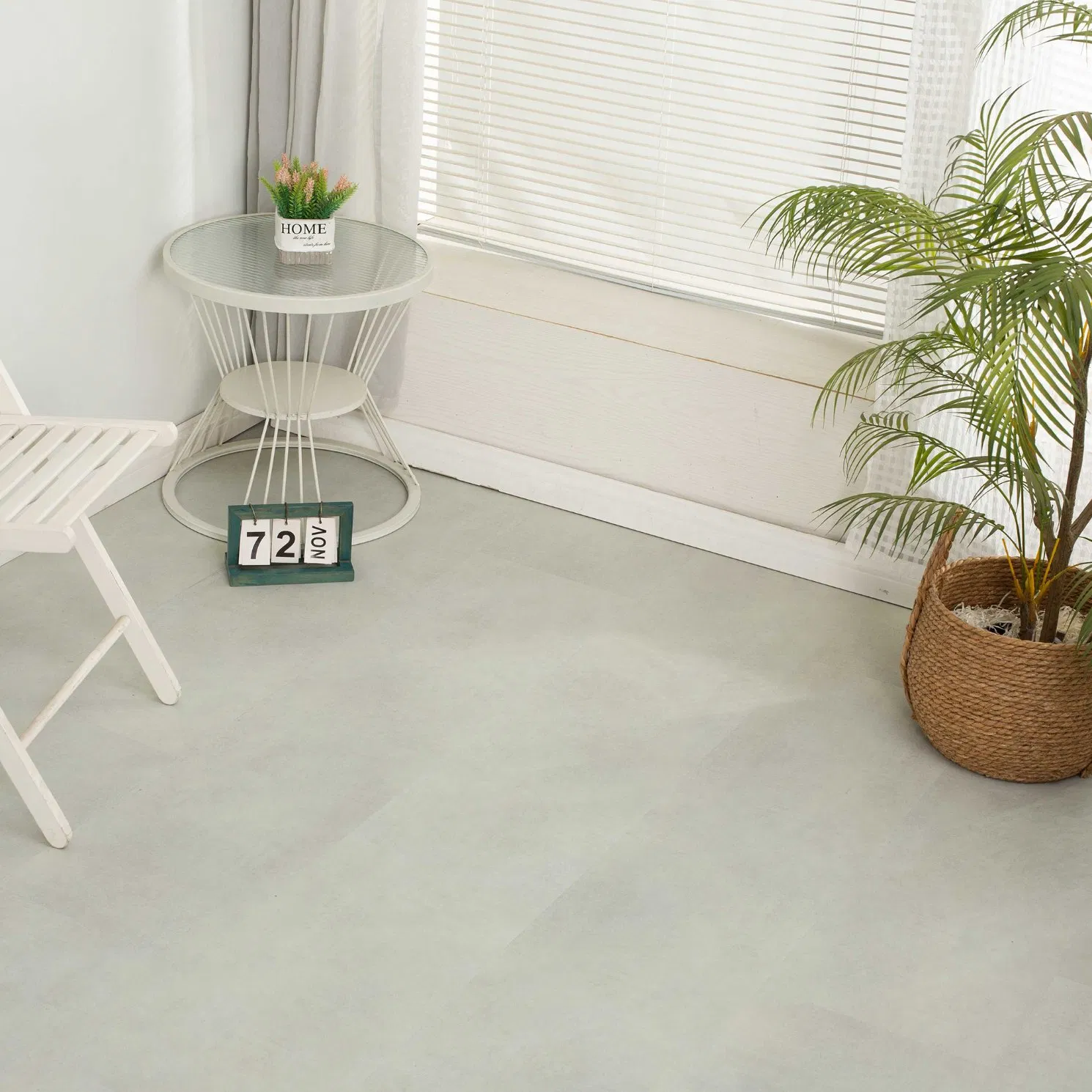 6mm Stone-Patterned Slip-Resistant Waterproof Spc Flooring for Office Building Bedroom Use Floor