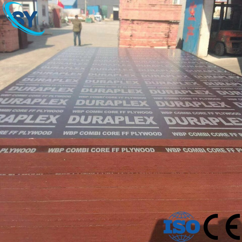 2440X1220X15mm 18mm Scaffolding Board Phenolic MDF Basswood Poplar Eucalyptus Birch Shuttering Scaffold Melamine Marine Plywood