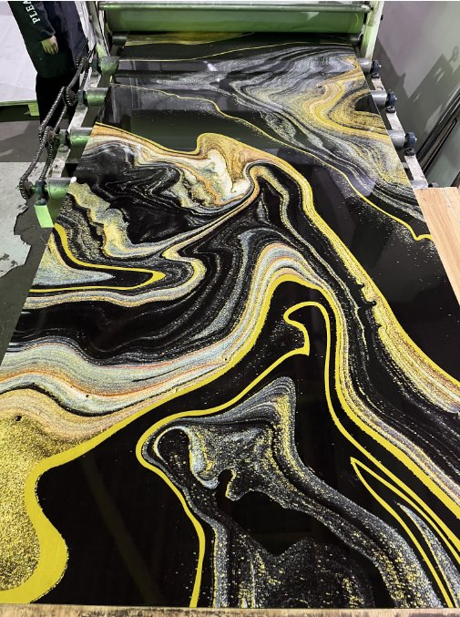 High Gloss Stone Kitchen Plastic Health UV Decorative 3D Printing Board