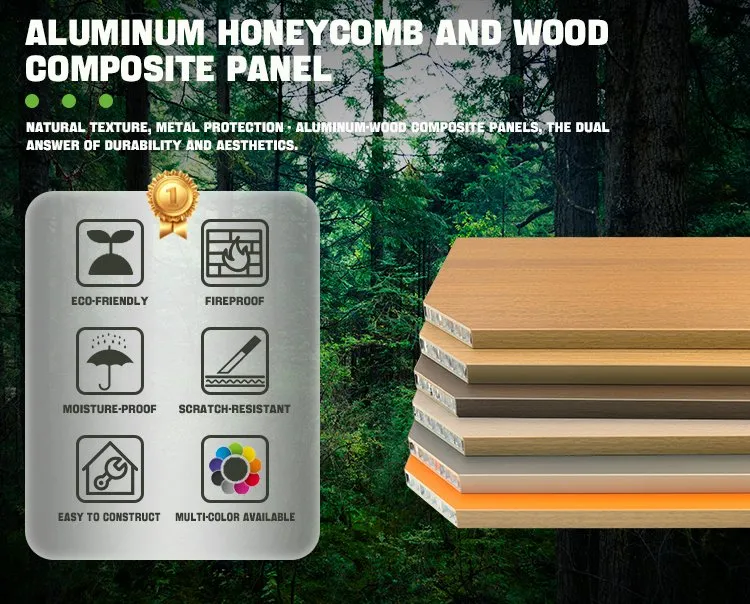 Aluminum Wood Honeycomb Panels