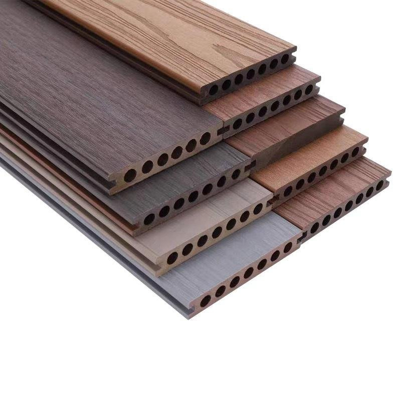 High Quality PVC Flooring Wooden Grain Grey Deep Embossing Anti-Rotten Outdoor WPC Decking