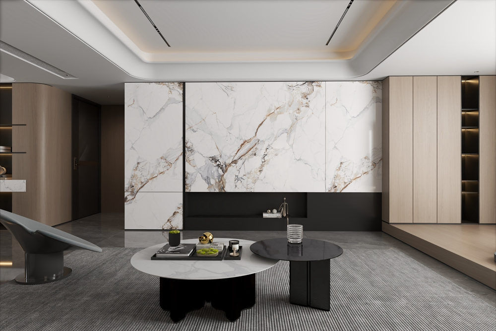 Building Material Interior PVC Wall Panel 3D Marble Glossy Carbon Crystal Board WPC Bamboo Charcoal Fiber Panel