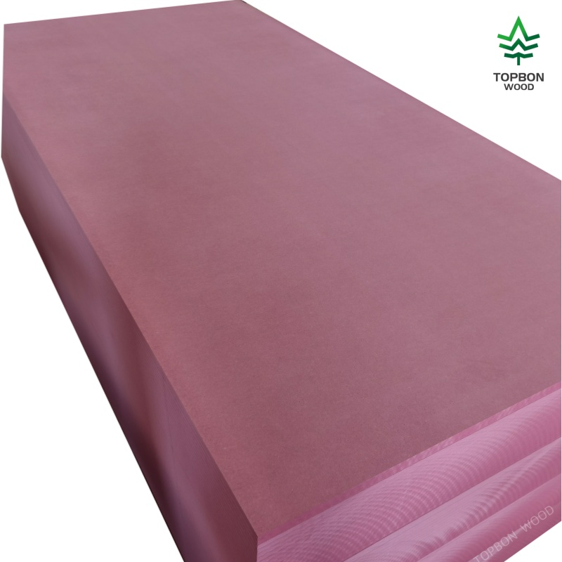 Red Color MDF 2.0mm 18mm 25mm Board Fire Rated Retardant Wooden Density Board MDF