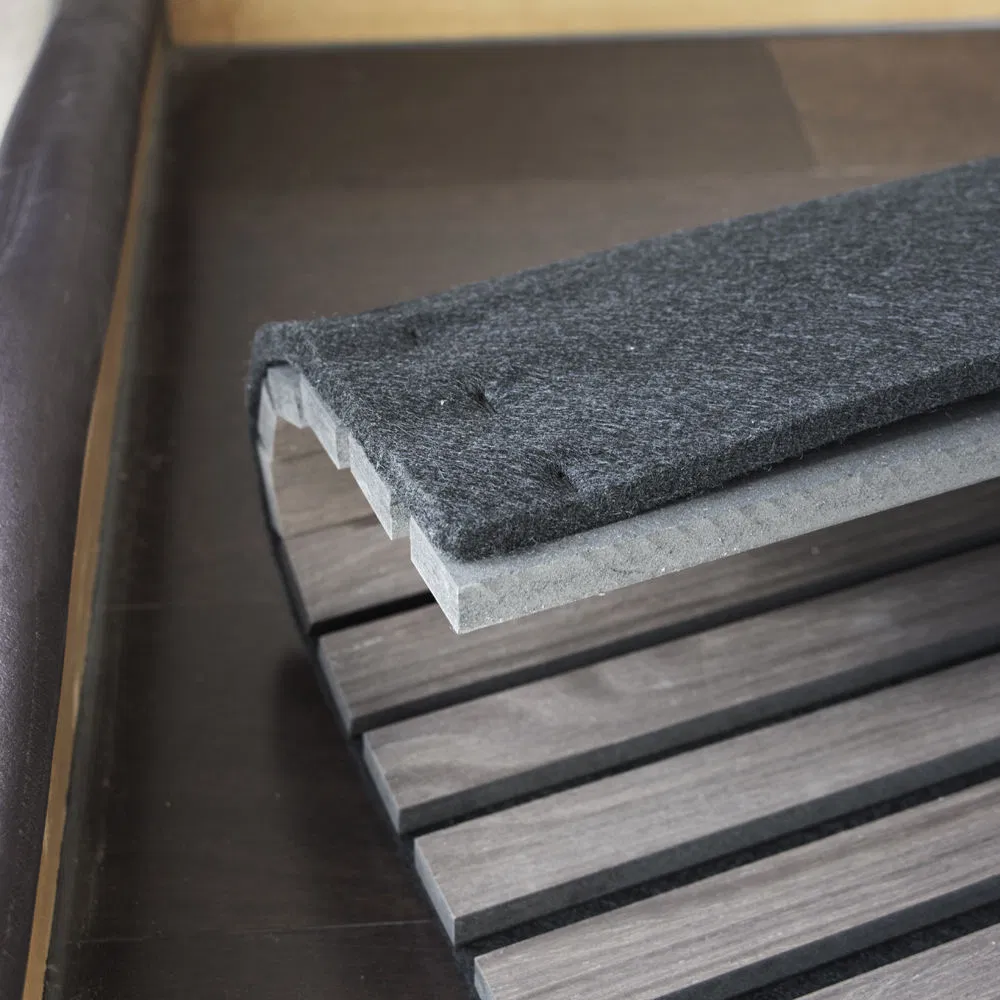 Wholesale Home Decor Sound Proof Wooden Slat with MDF WPC Boards Sound Reduction Interior Decorative 3D Acoustic Wall Panel for Wooden Items