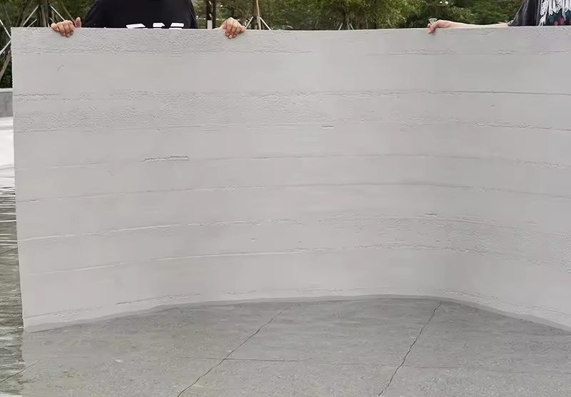 Hot Selling Soft Porcelain Decorative Materials Flexible Stone Wall Tile for Exterior Wall Decoration-Concrete Pouring Slab