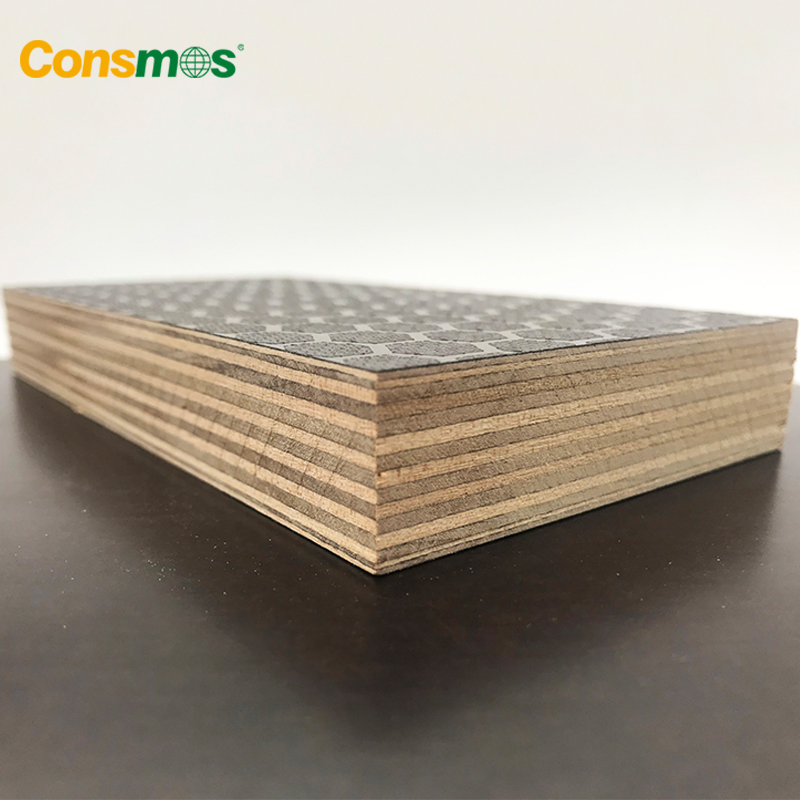 18mm 21mm Anti-Slip Wiremesh Laminated Film Faced Plywood for Construction
