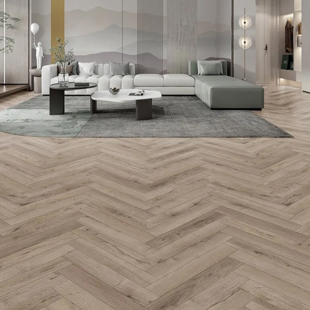 Construction Decoration Wood Stone Plastic Composite Herringbone Parquet Collection Luxury Vinyl Living Room Spc Plank Flooring
