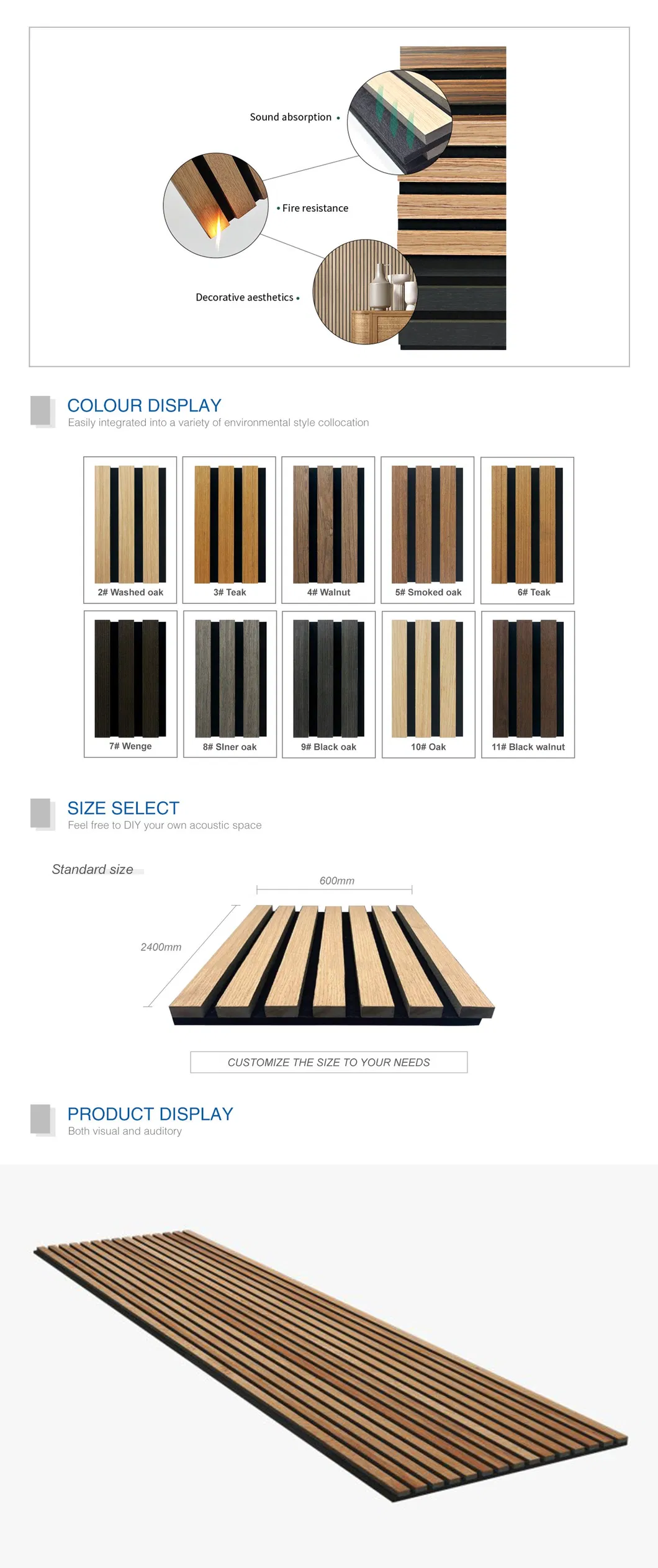 Acoustic Wood Slat Panel 3