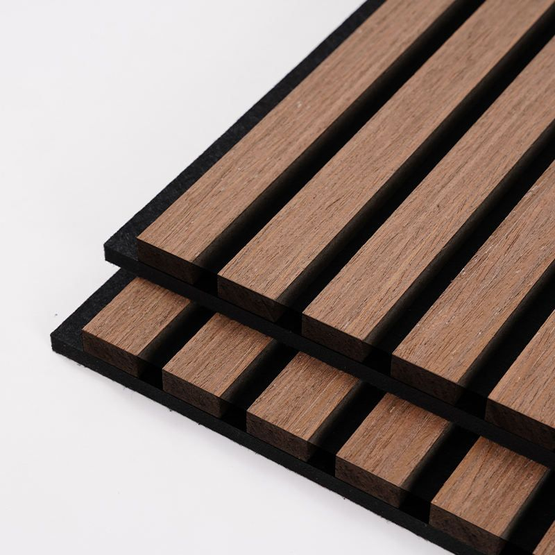 Slat Wood Panel MDF Composited Acoustic Wall Deco Panel Linear Timber
