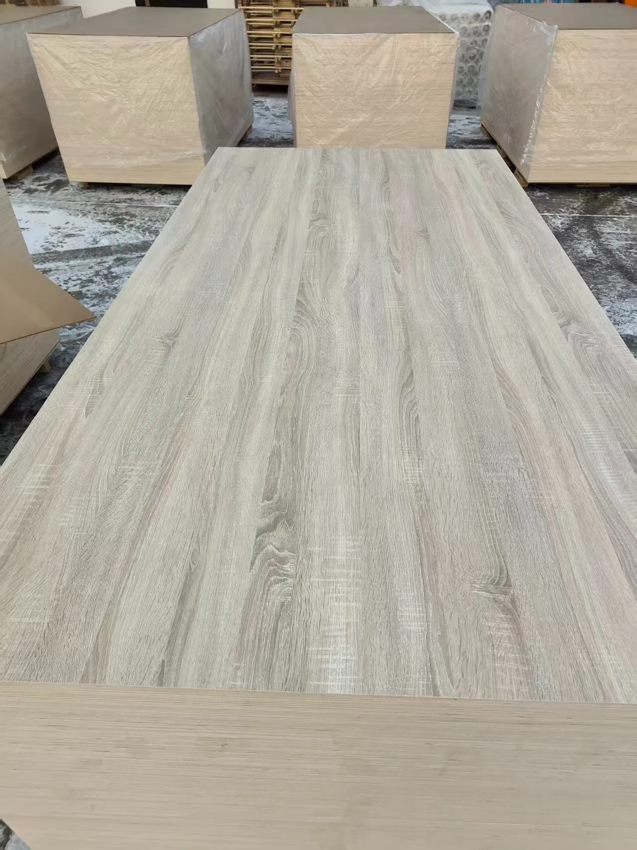 High Density 18mm Double-Sided Laminated 1220X2440mm Wardrobe Melamine Faced Plywood Board