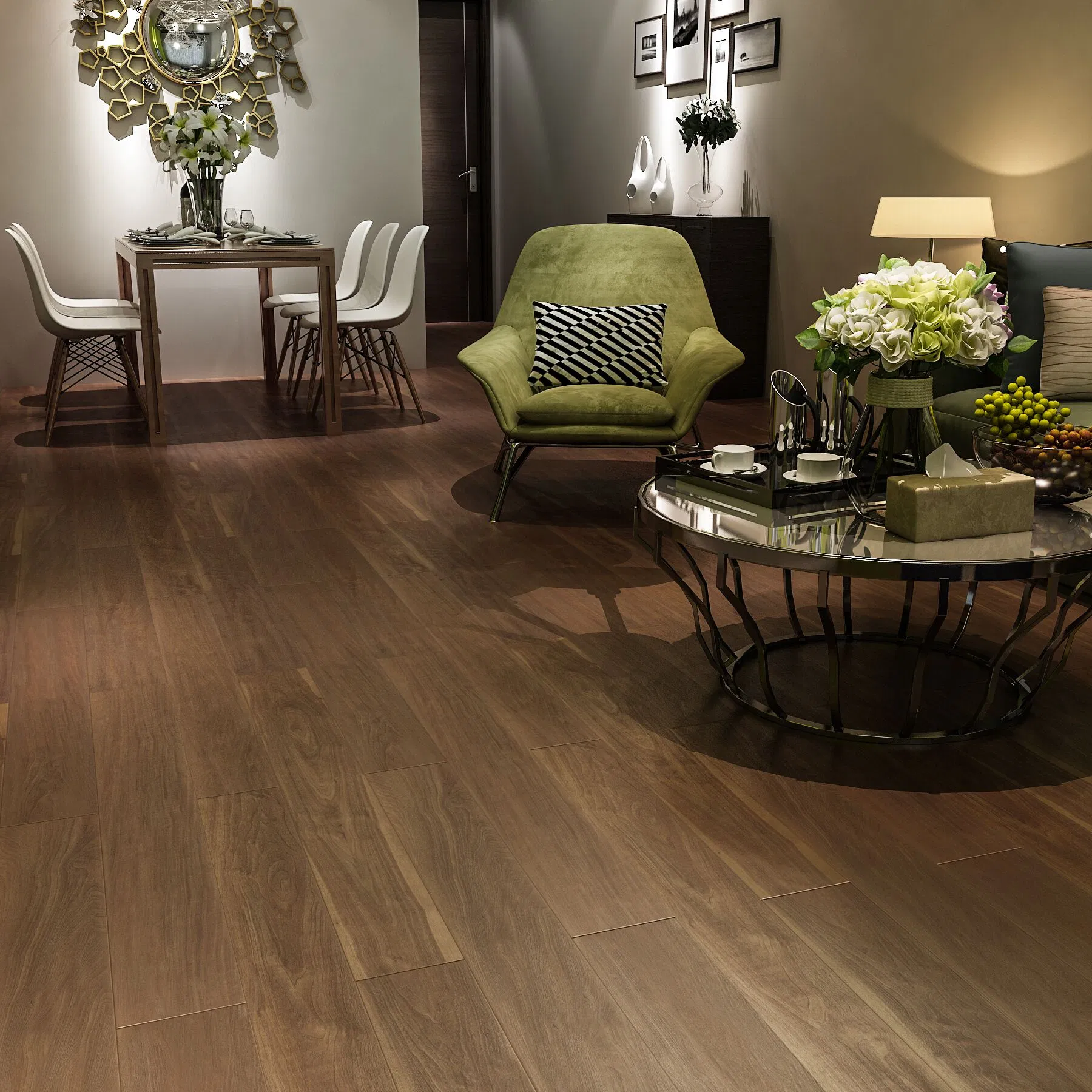 Plastic Self Adhesive Lvt Floor Deck PVC Wood