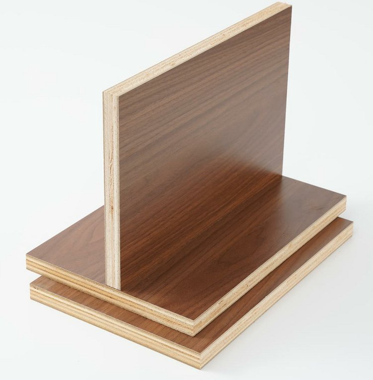 Eco-Friendly 18mm Waterproof Decorative 1220X2440mm Interior Melamine Faced Plywood Board