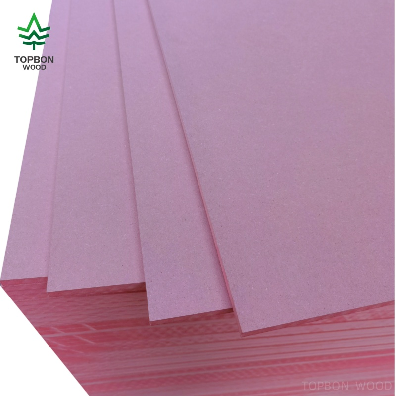 Red Color MDF 2.0mm 18mm 25mm Board Fire Rated Retardant Wooden Density Board MDF