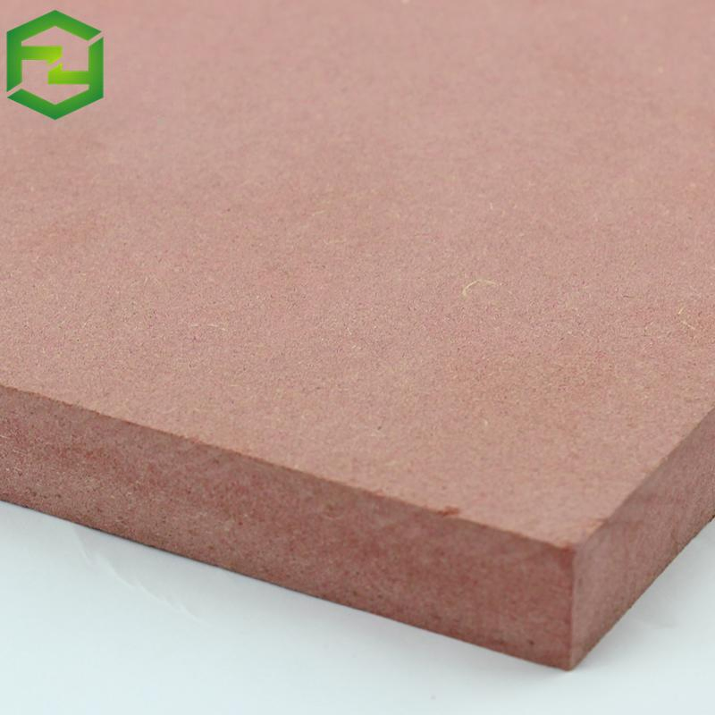 3mm-25mm 2440mm*1220mm Red Fireproof MDF Board Fire Rated MDF