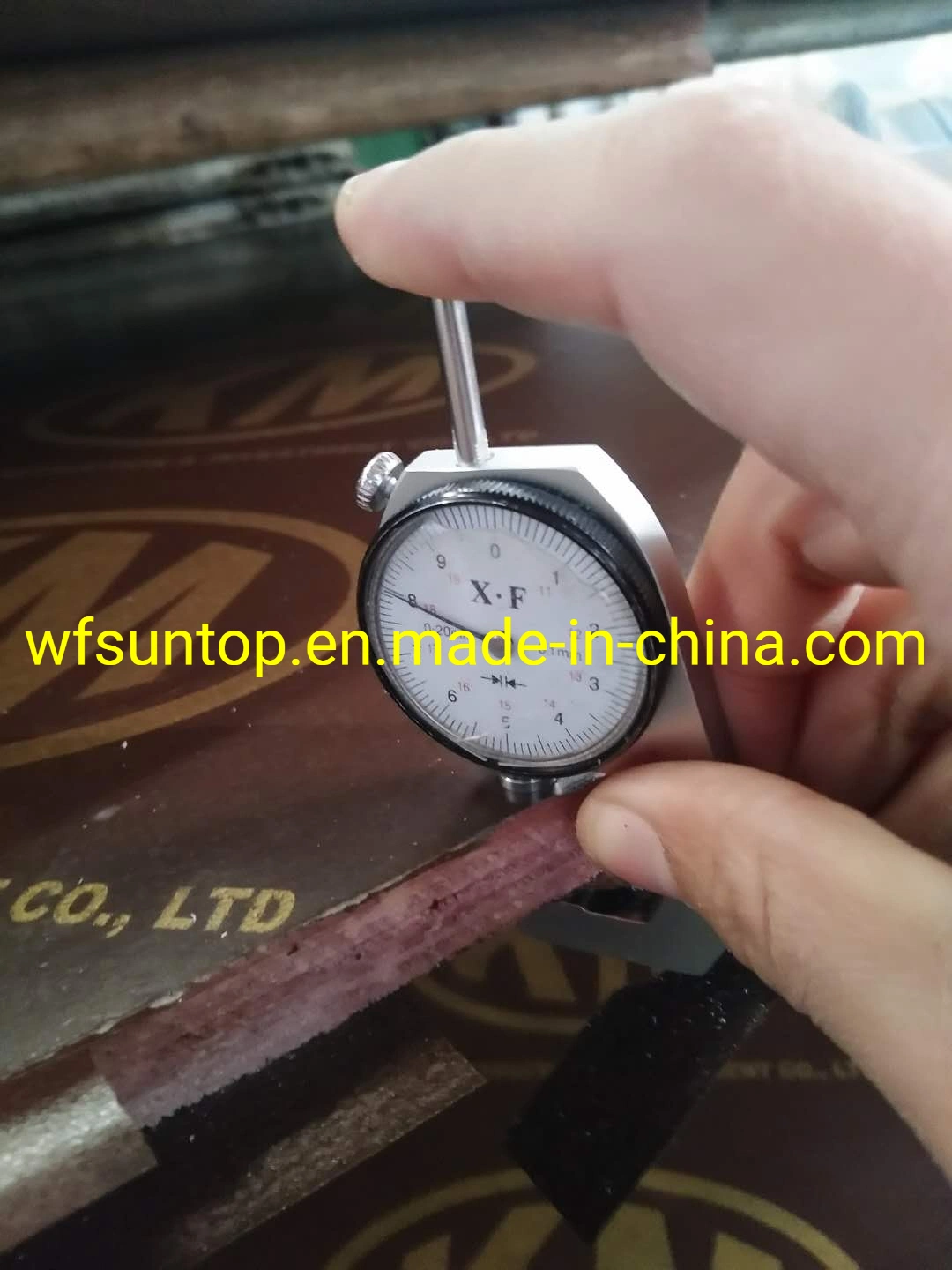 4X8 Feet Two Times Hot Pressed Brown Color Film Faced Plywood with Logo for Construction