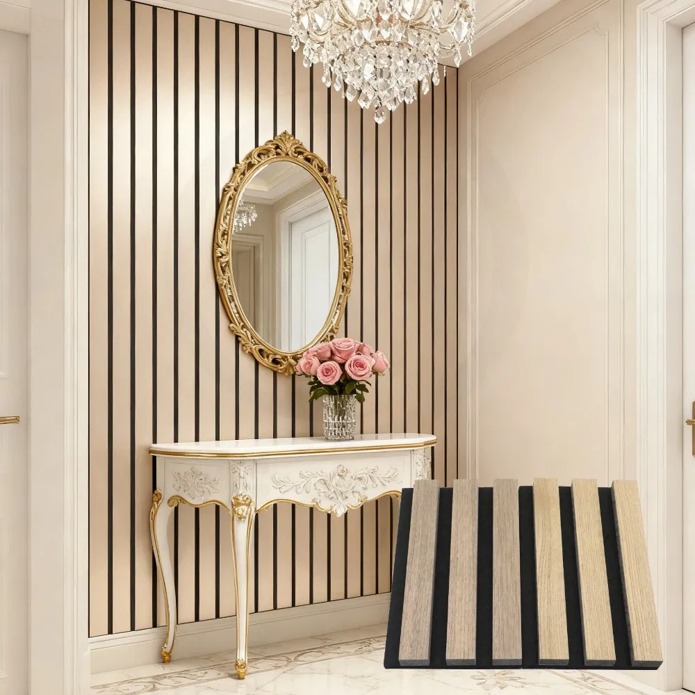 60X240cmwarm Oak Natural Wanult Acoustic Wood Slat Panels Akupanel