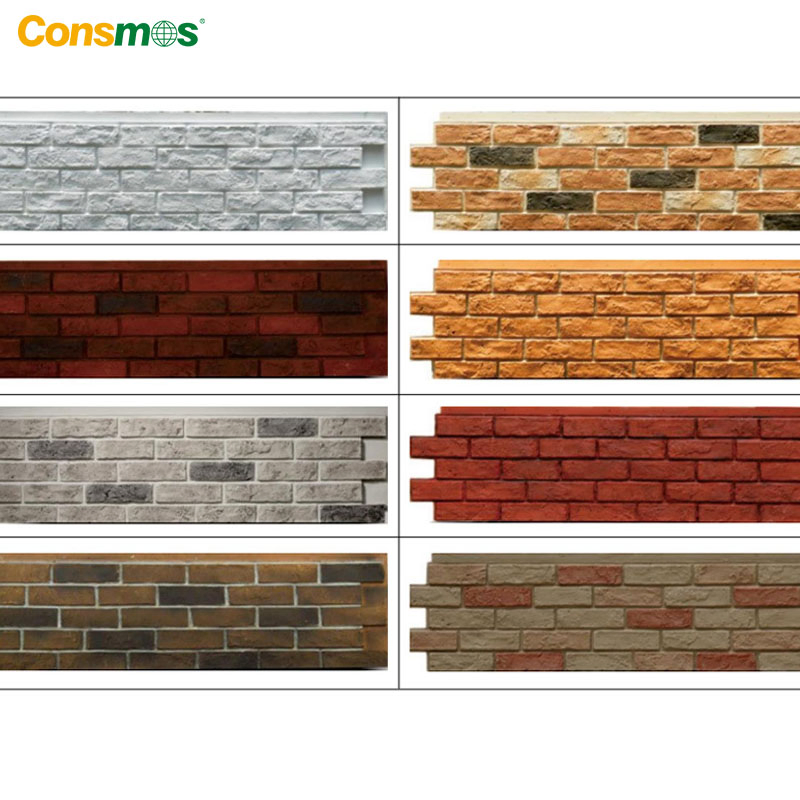 Lightweight Flexible Artificial Rock/Slate/Marble/Granite/Brick Composite Polyurethane 3D PU Stone Wall Panel