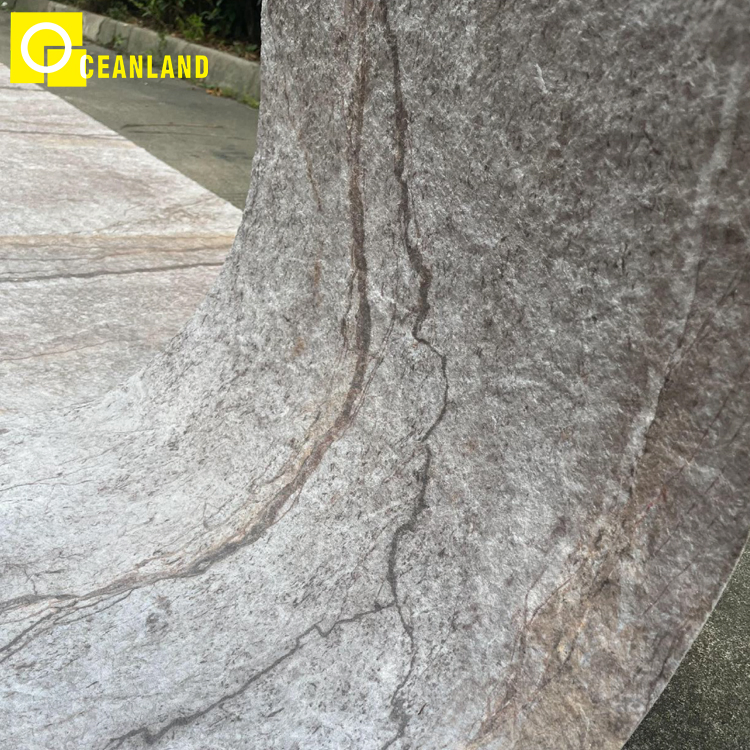 3D Uneven Travertine Flexible Waterproof Mcm Cultural Stone Brick Soft Tiles Wall