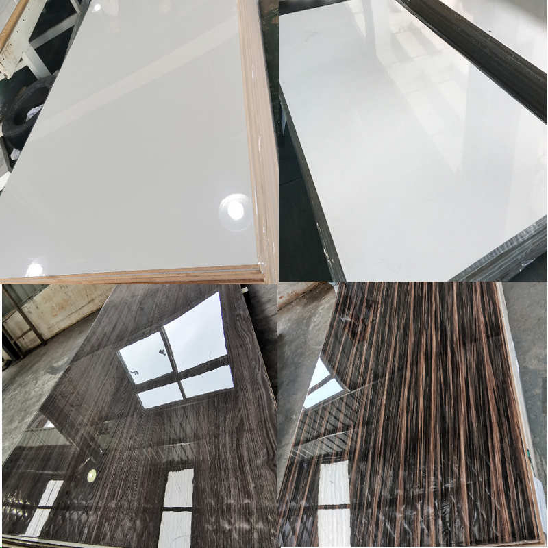 UV MDF/Fiberboard with High Gloss Laminated Melamine UV Board for Furniture Decoration