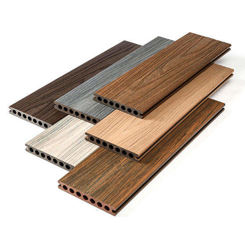 High Quality PVC Flooring Wooden Grain Grey Deep Embossing Anti-Rotten Outdoor WPC Decking