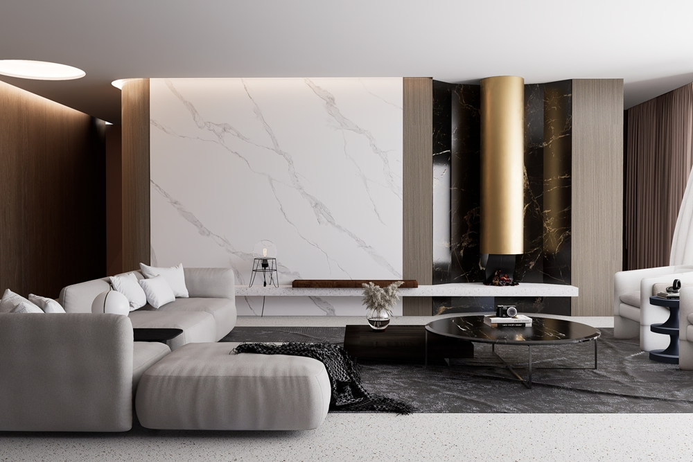 Building Material Interior PVC Wall Panel 3D Marble Glossy Carbon Crystal Board WPC Bamboo Charcoal Fiber Panel