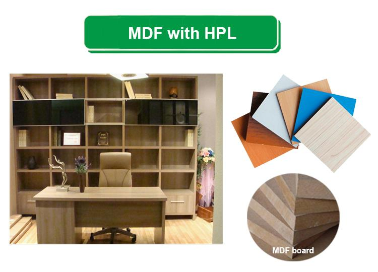 Factory Aduit Fire Rated Melamine Coated MDF Board UV MDF Wood Door Cabinet MDF Display Board