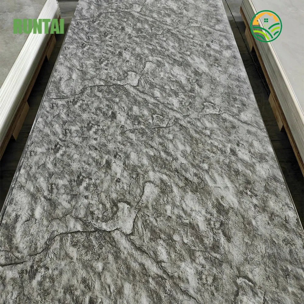 PVC Marble Sheet Waterproof Interior Decoration High Gloss UV Board Durable Fireproof