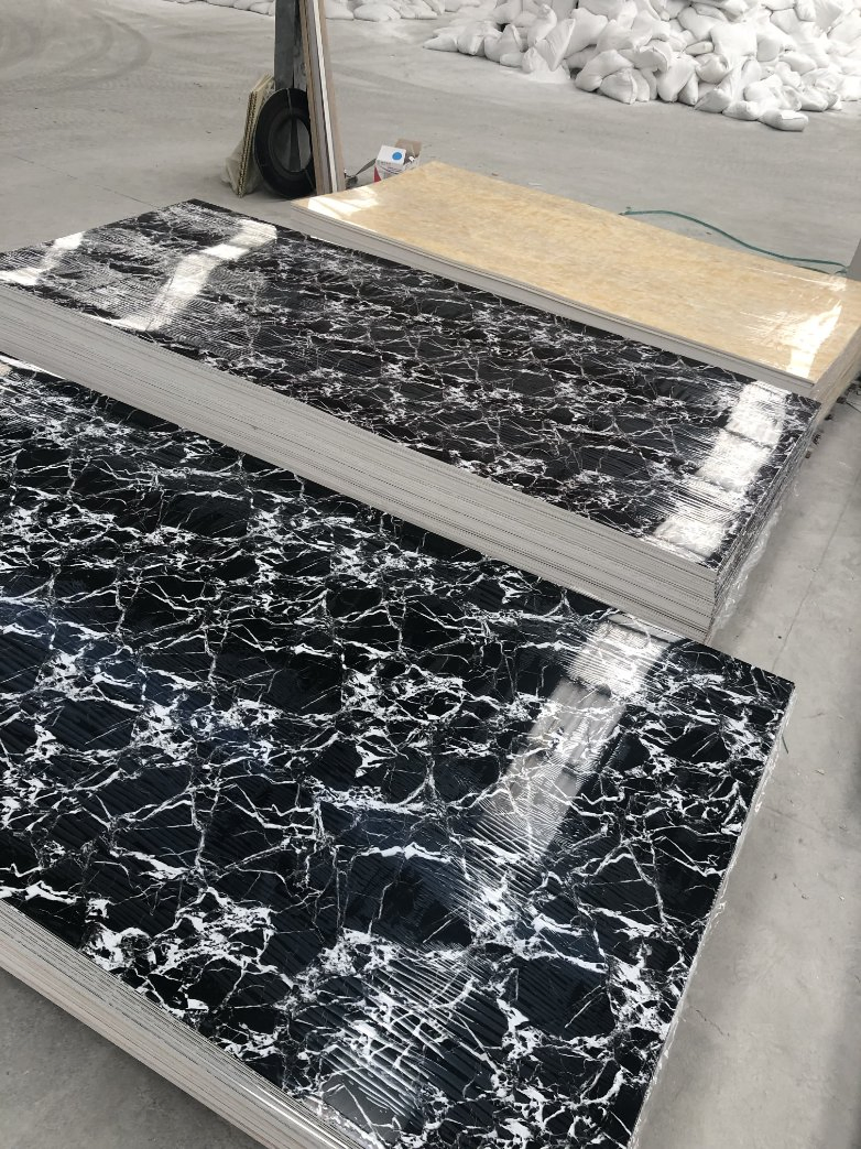 High Gloss Waterproof Marble UV Sheet 1220*2440*3mm PVC Board