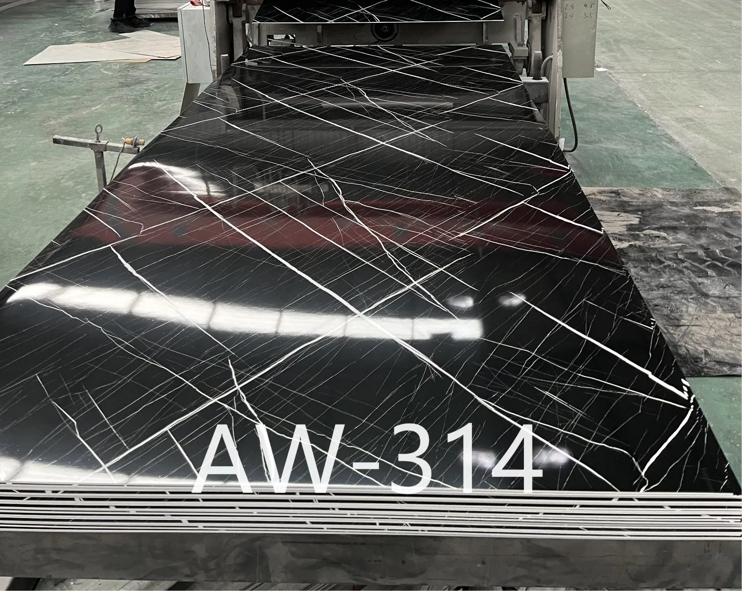 UV Protective High Gloss Marble Board for Commercial Shop Window Display Wall