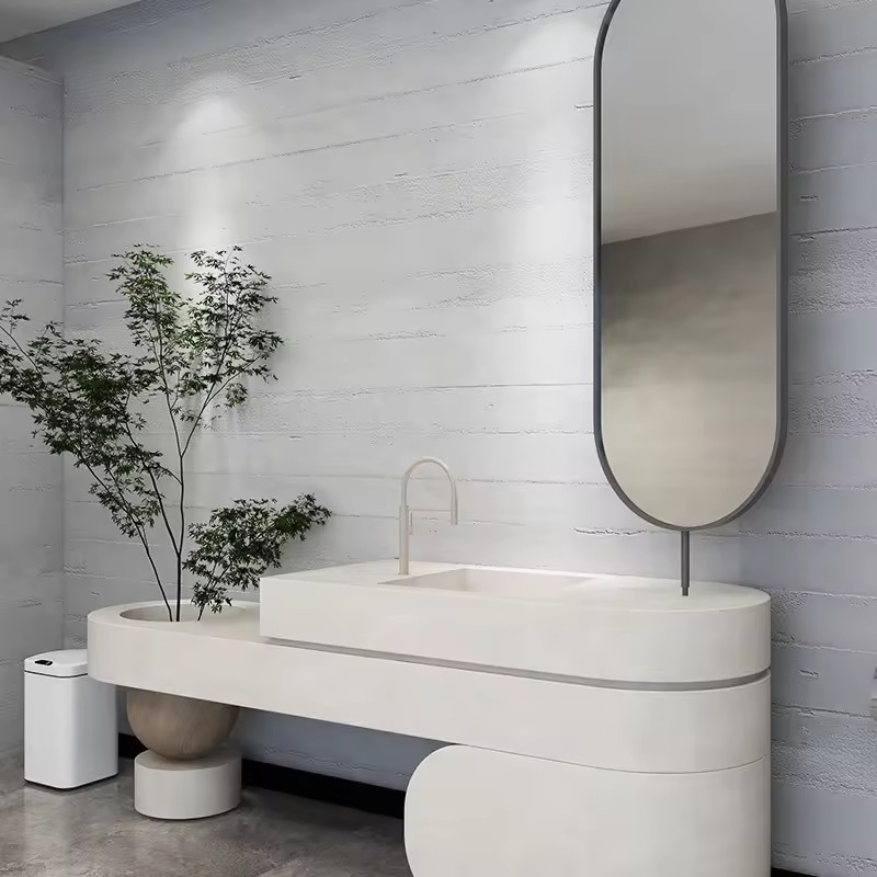 Hot Selling Soft Porcelain Decorative Materials Flexible Stone Wall Tile for Exterior Wall Decoration-Concrete Pouring Slab