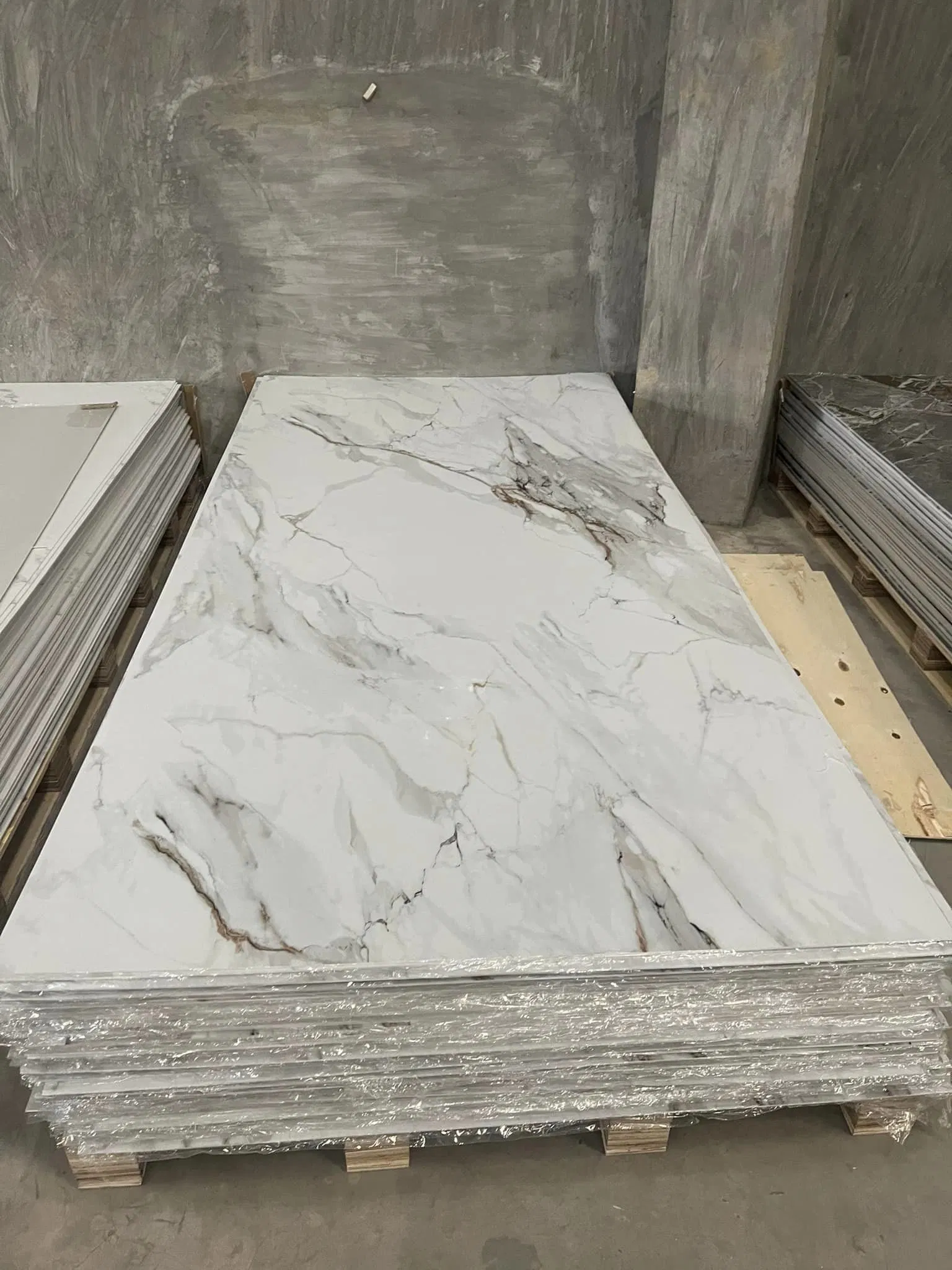 3D UV Sheet PVC Marble Sheet High Gloss UV Board