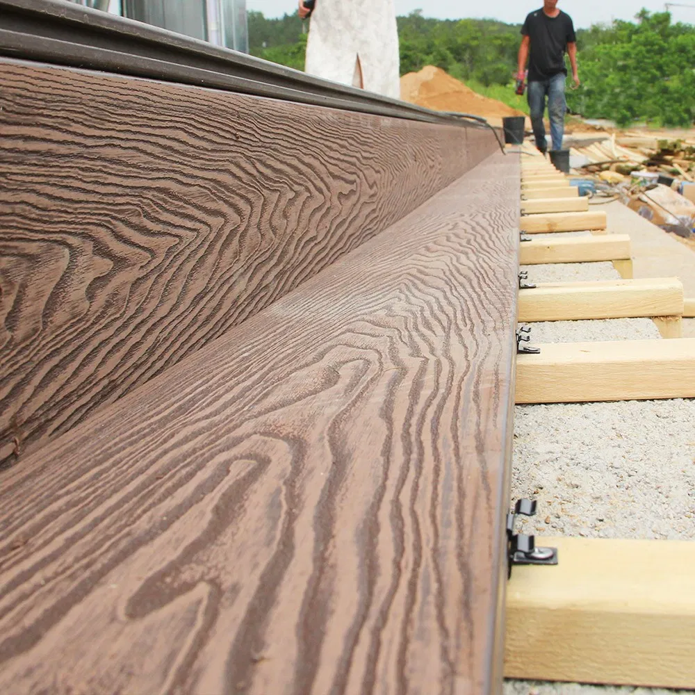 Decking Plank Crack-Resistant Outdoor WPC Floor Waterproof Peel and Stick Tiles Floor Vinyl Lvt Self Adhesive PVC Plastic Floor