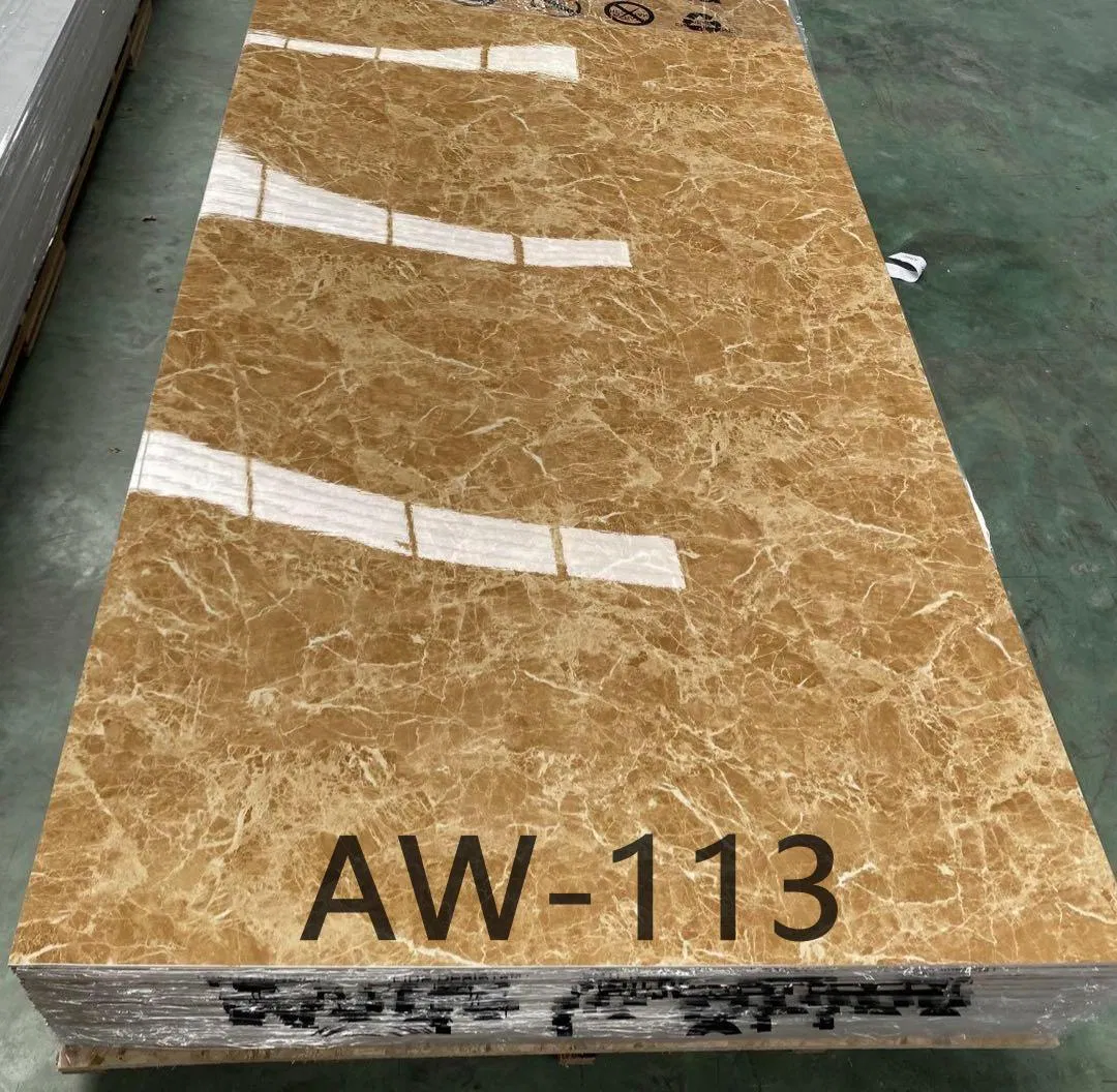 UV Protective High Gloss Marble Board for Commercial Shop Window Display Wall