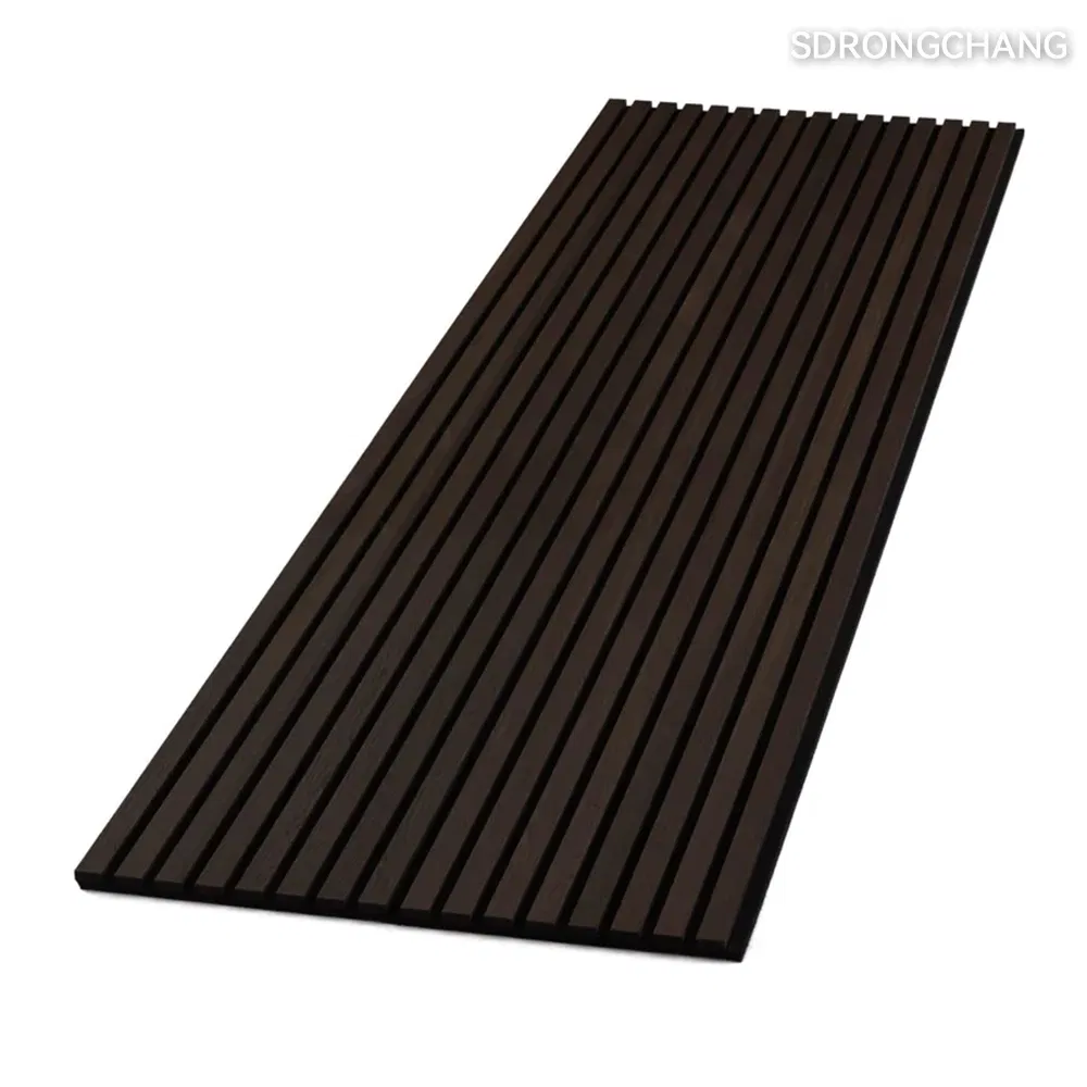 Good Price Natural Walnut MDF Akustik Panels Soundproof Wooden Wall Slat Acoustic Panel