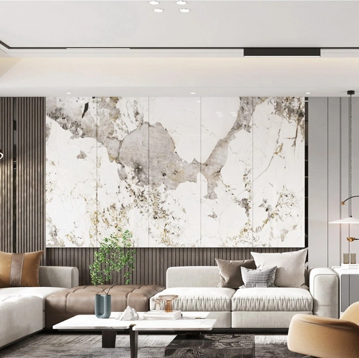 Building Material Interior PVC Wall Panel 3D Marble Glossy Carbon Crystal Board WPC Bamboo Charcoal Fiber Panel