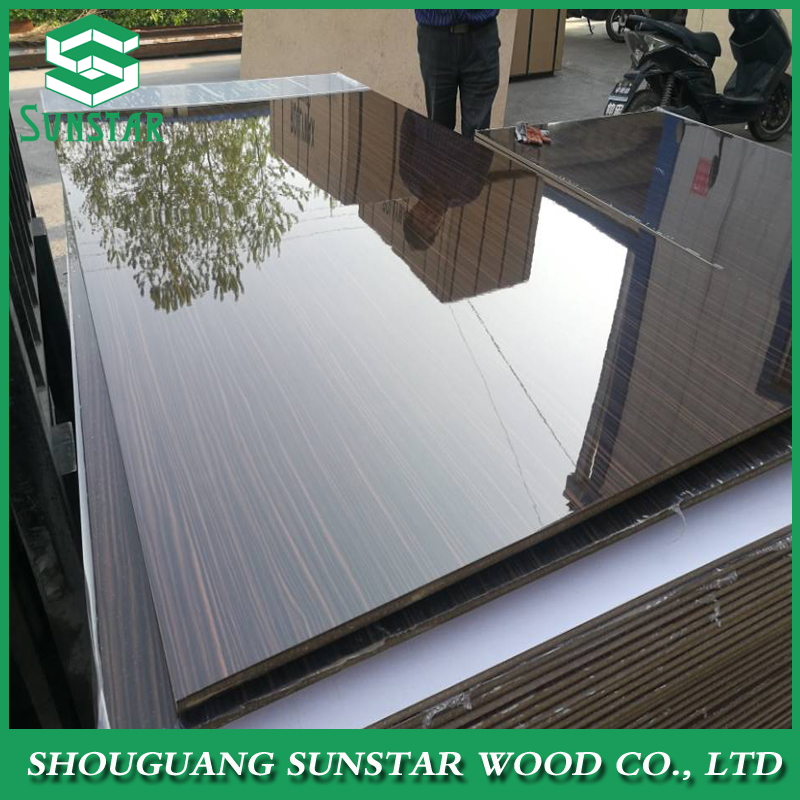 1220*2440mm High Gloss UV MDF Board with Melamine Paper Faced/ UV MDF for Furniture