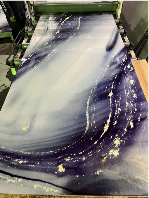 High Gloss Stone Kitchen Plastic Health UV Decorative 3D Printing Board