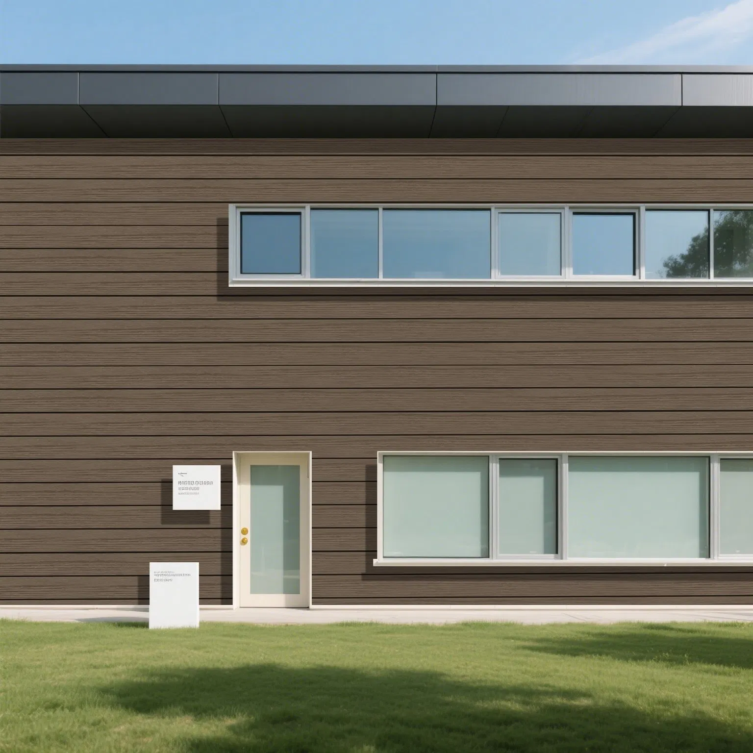 Waterproof WPC Tile Flooring Outdoor Decking New Design Hollowed