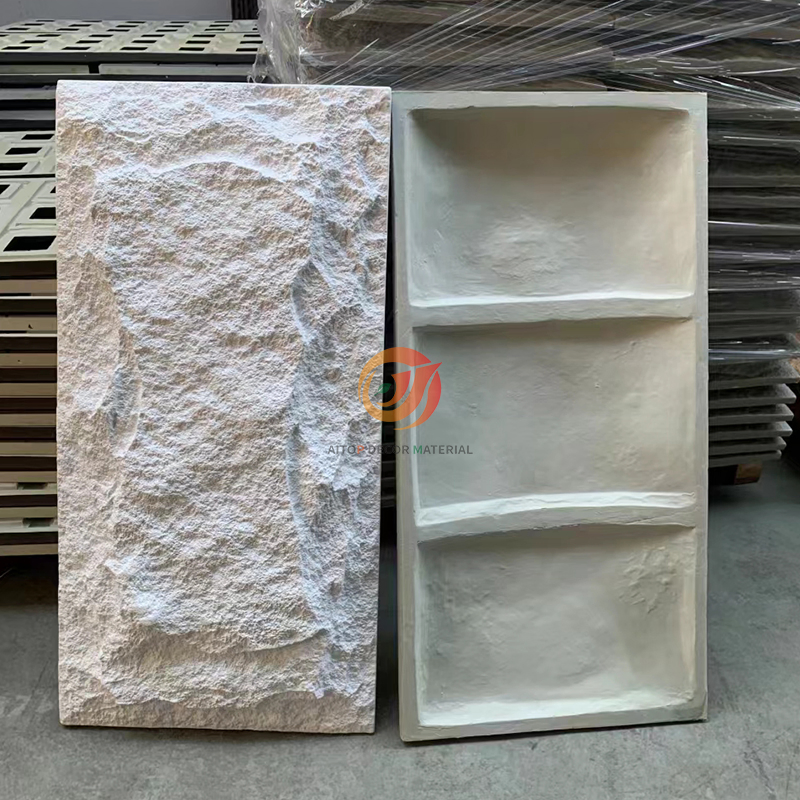 Outdoor Big Slab Stone Compressed Foam Decorative PU Stone Wall Panel